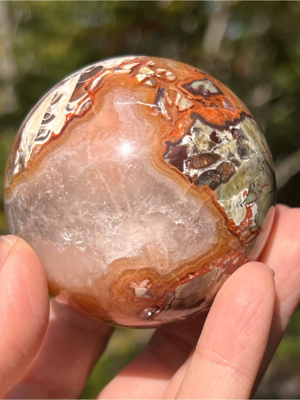 Money (5) agate sphere | crystal
